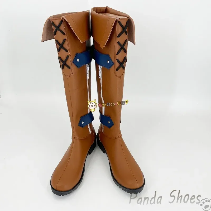 รองเท้าคอสเพลย์ ฟู่ฮวา จากเกมอนิเมะ Honkai Impact 3rd รองเท้าบูทยาวสำหรับคอสเพลย์ ฟู่ฮวา ใช้สำหรับงานคอนเวนชั่น ปาร์ตี้ฮาโลวีน