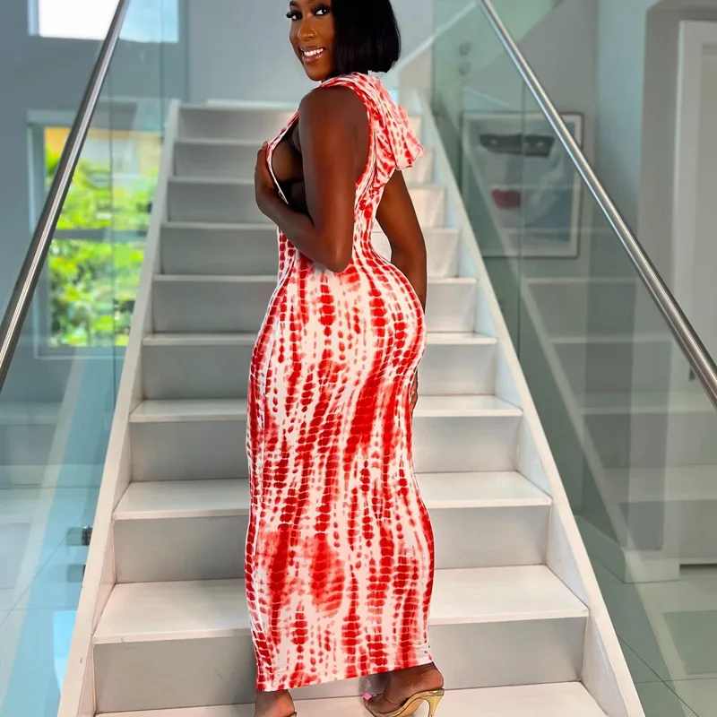 الخريف الشتاء المطبوعة Svel مقنعين Bodycon الدكتور المرأة عالية الخصر تنّورة مجسّمة طويلة الدكتور ثي نسيج محبوك #3