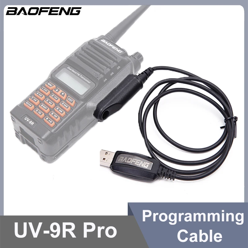 Baofeng UV-9R Pro Kabel do programowania USB BF-9700 BF-A58 UV-XR UV-5R WP GT-3WP UV-5S UV 9R Plus BF-A58 Akcesoria do walkie talkie