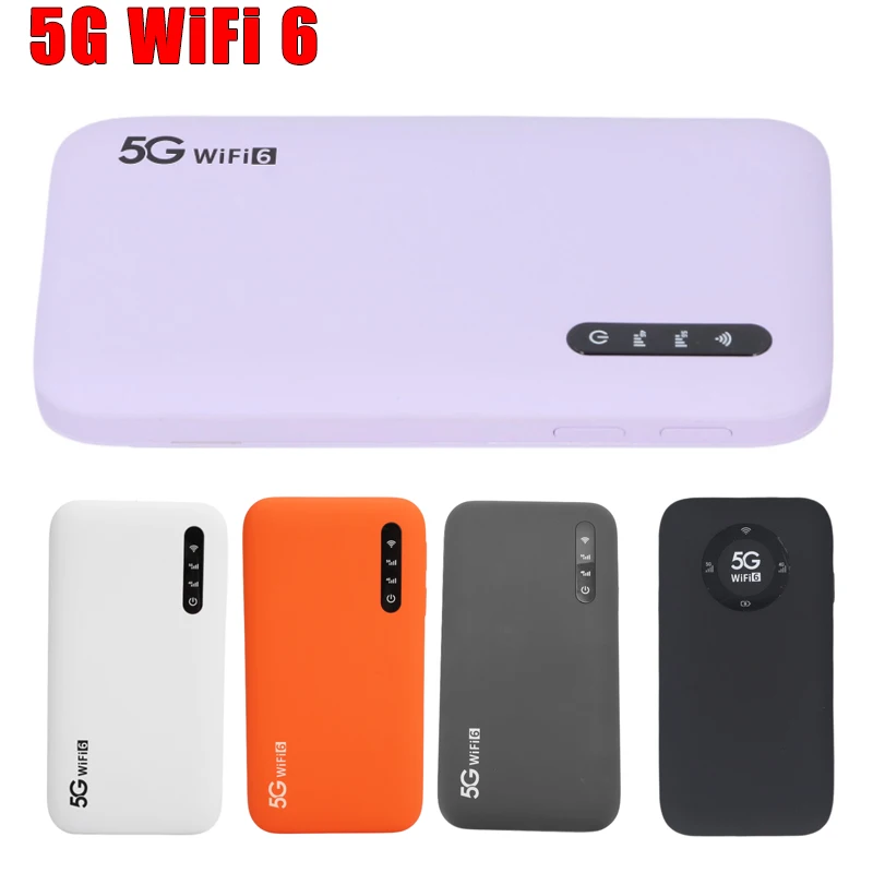 

5G Mobile Hotspot Travel Wifi Device Connects Up To 16 Devices 1.25Gbps Upload Long Battery Life WiFi 6 High Speed for Travel