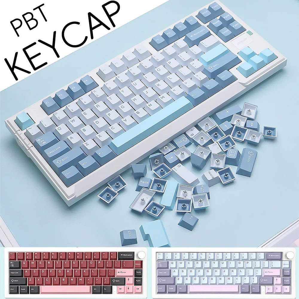 

126 клавиш, колпачок для механической клавиатуры Cherry, например, K86 K500 K617 GMK67 GMK87 RK и т. д., Игровая клавиатура для MX Switch