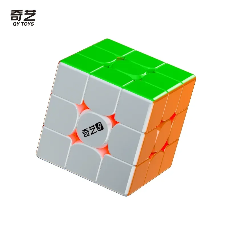 Cubefun-cubo inteligente Qiyi 3x3 AI, cubo mágico magnético UV 3x3x3, imanes, rompecabezas de velocidad inteligente, pegatina, cubos de embalaje negro, juguetes para niños