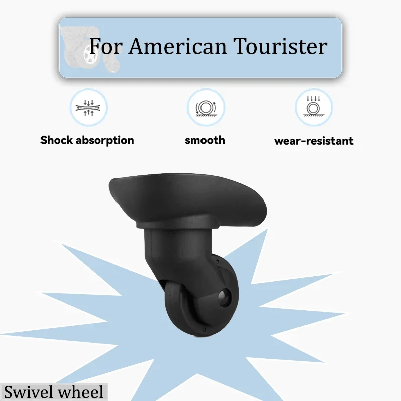 

For American Tourister R91 Universal Suitcase Wheels 360° Swivel Mute Casters For All Luggage Brands