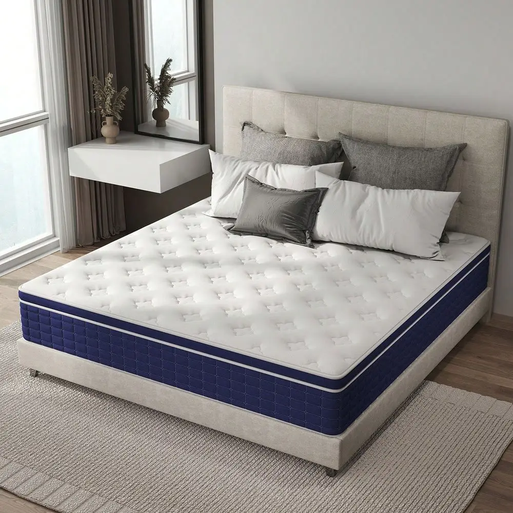 14 Inch Twin Full Queen King Mattress Gel Memory Foam Spring Hybrid Mattress In A Box Medium Firm