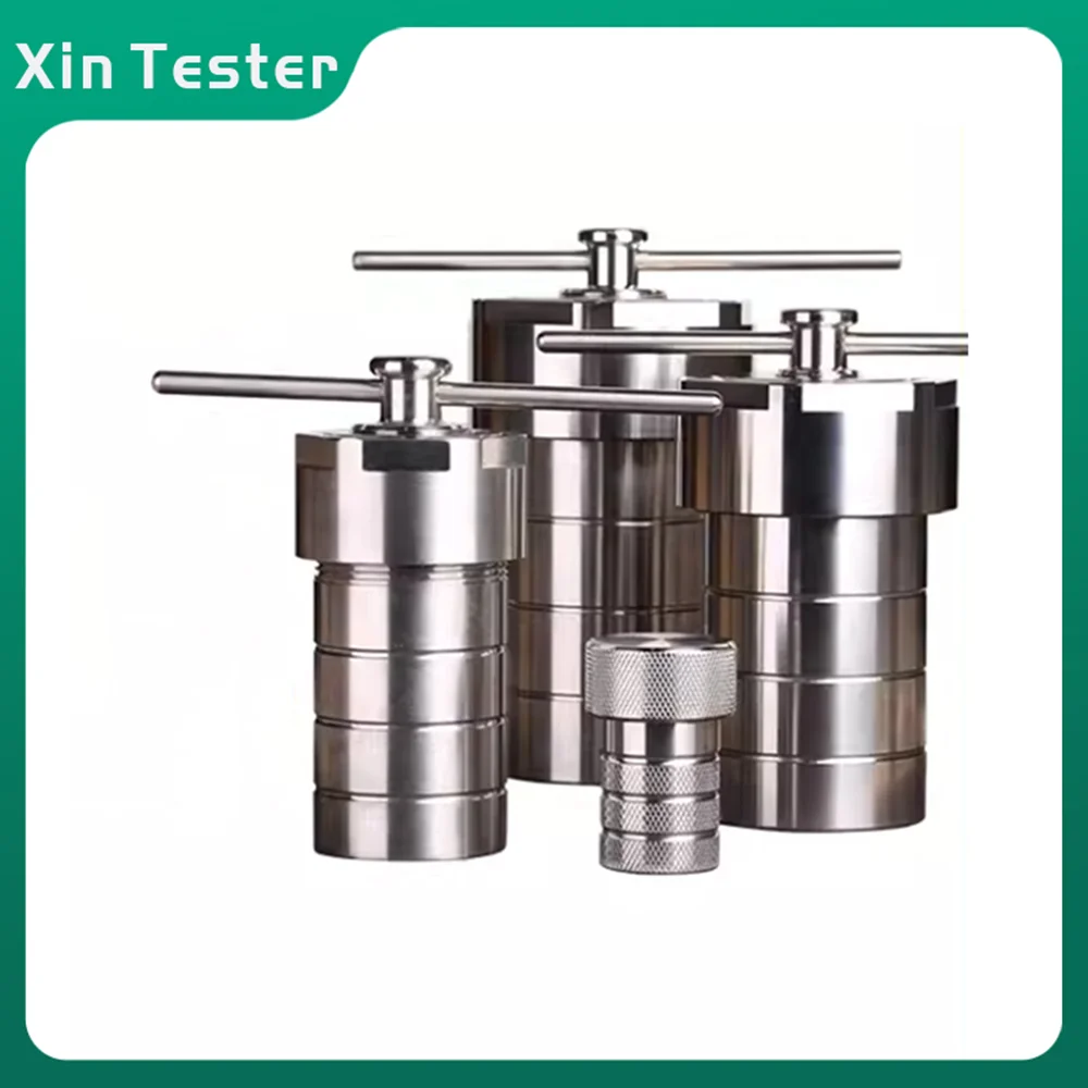 Xin Tester 5/10/15/25/50/100ml 304 Stainless Steel Hydrothermal Synthesis Reactor with PTFE Chamber