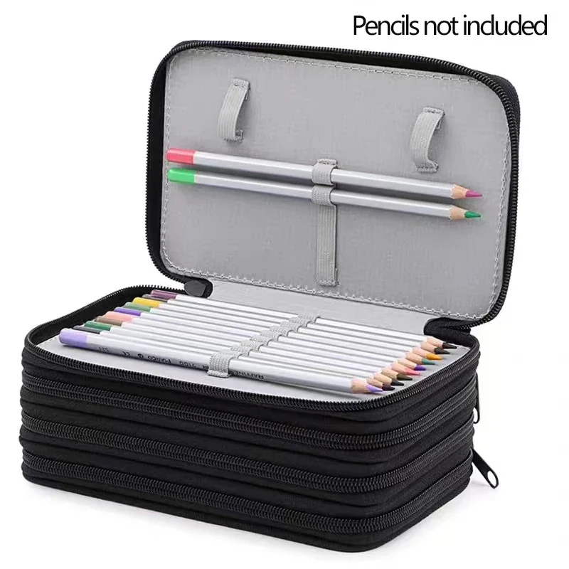 72 Holes Pencil Case 4 Layers Kawaii Pencil Boxes Girls Organizer Pen Pouch Art School Supplies Cute Korean Stationery