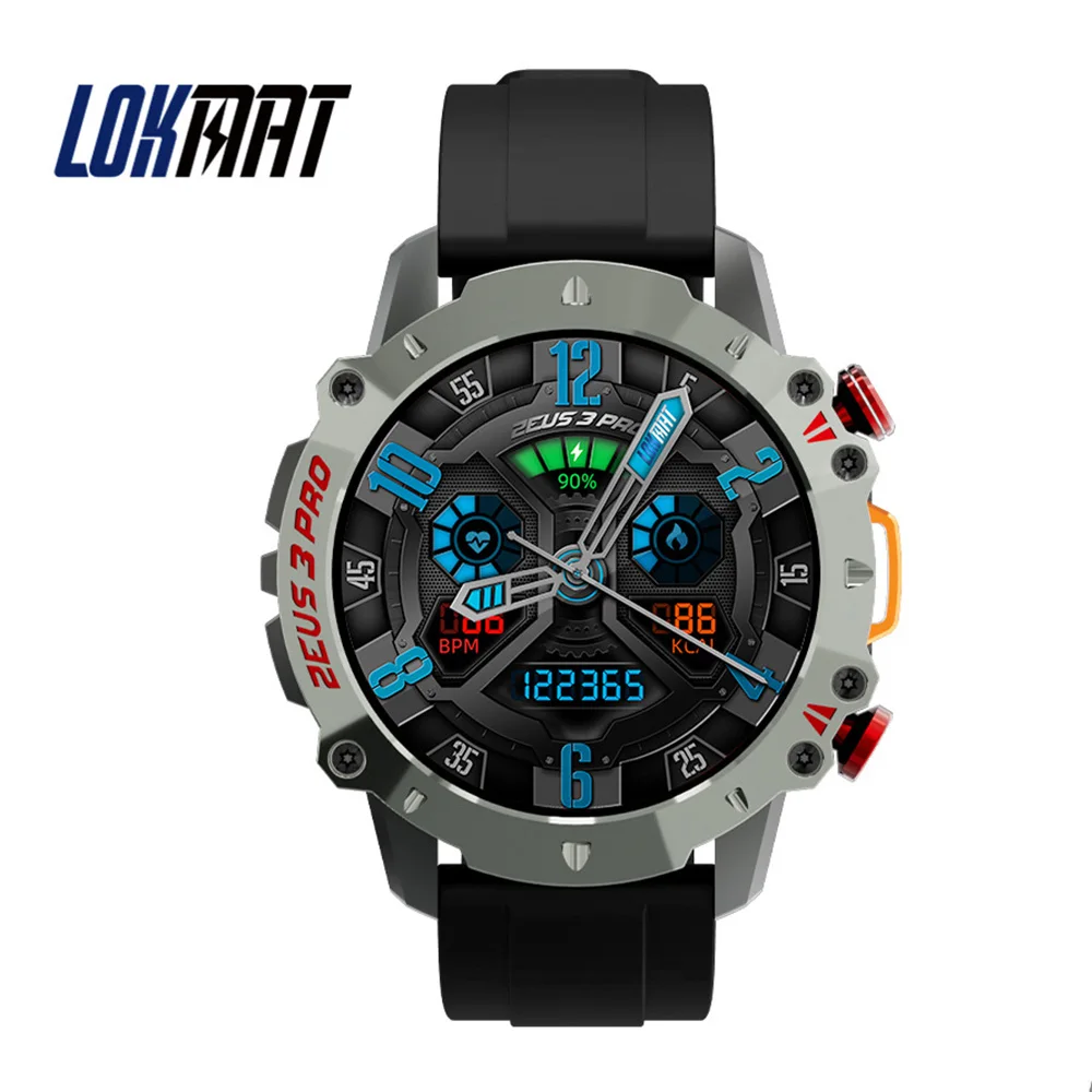 

LOKMAT ZEUS 3 PRO Smartwatch Men 5 ATM IP68 Waterproof 100+ Sports Modes Bluetooth Call Fitness Outdoor Sports Smart Watches