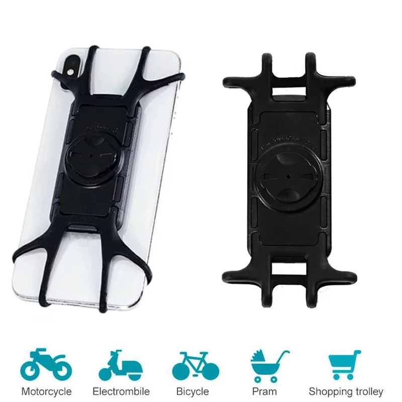 Für SRAM Garmin Fahrrad-Handyhalterung Fahrrad-Mobiltelefonhalterung Silikonband Motorrad Stoßfeste Straßen-MTB-Halterung Zubehör