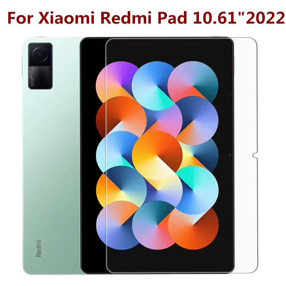 1PCS 9H Tempered Glass Screen Protector For Xiaomi Redmi Pad 10.61 Inch 2022 Anti Fingerprints Tablet Protective Film
