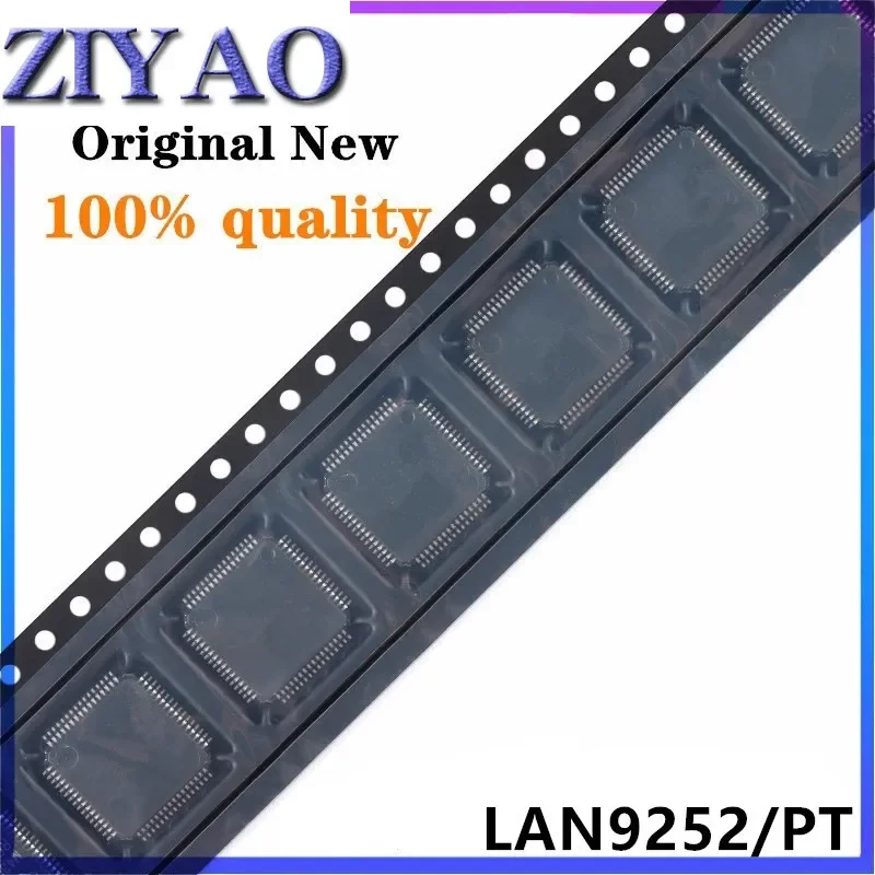 1-50PCS LAN9252/PT LAN9252 TQFP-64 Paket QFN Ethernet Controller Interface Chip IC Marke Neue Original