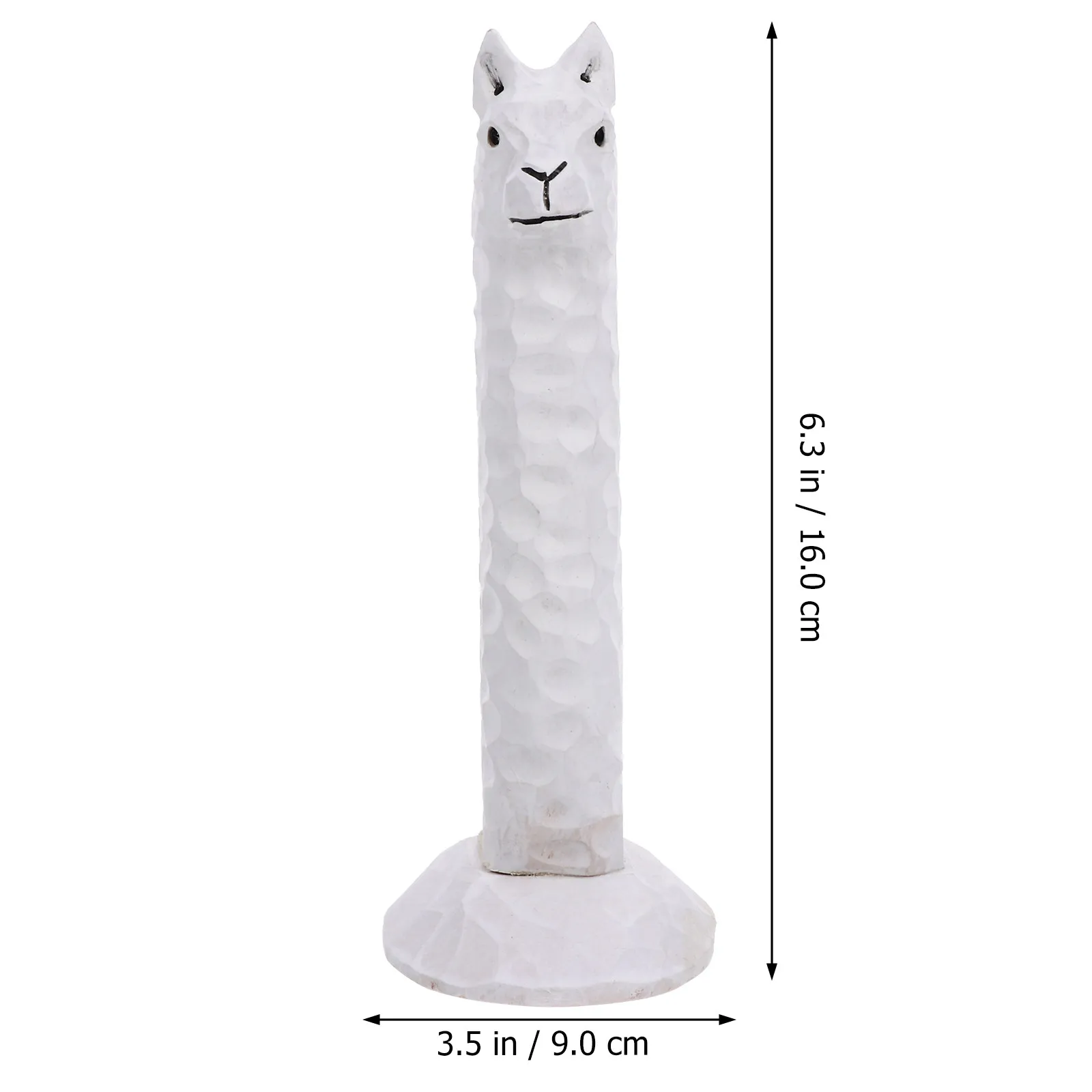 Premium Carved Wood Cartoon Alpaca Glasses Stand Eyeglass Holder for Office Home Dresser Nightstand Display Stand Wood Eyewear