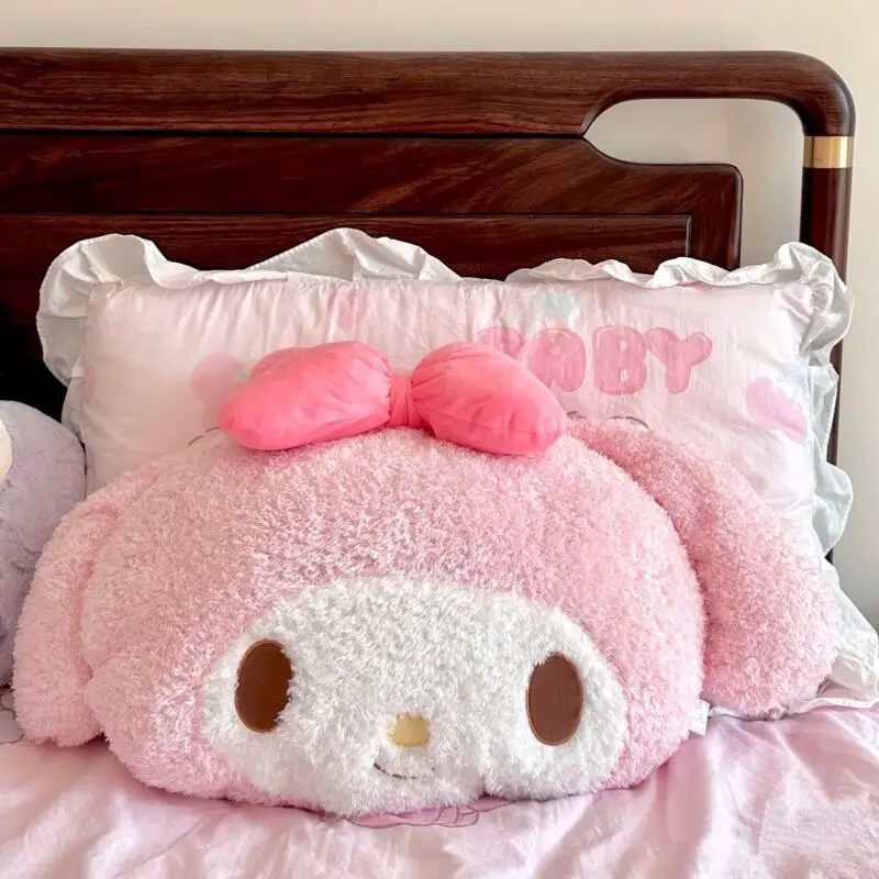 

Kawaii My Melody Plush Cushion Large Backrest for Bed Dormitory Soft Throw Pillow Cute Doll for Bay Window with Sweet Girl Heart
