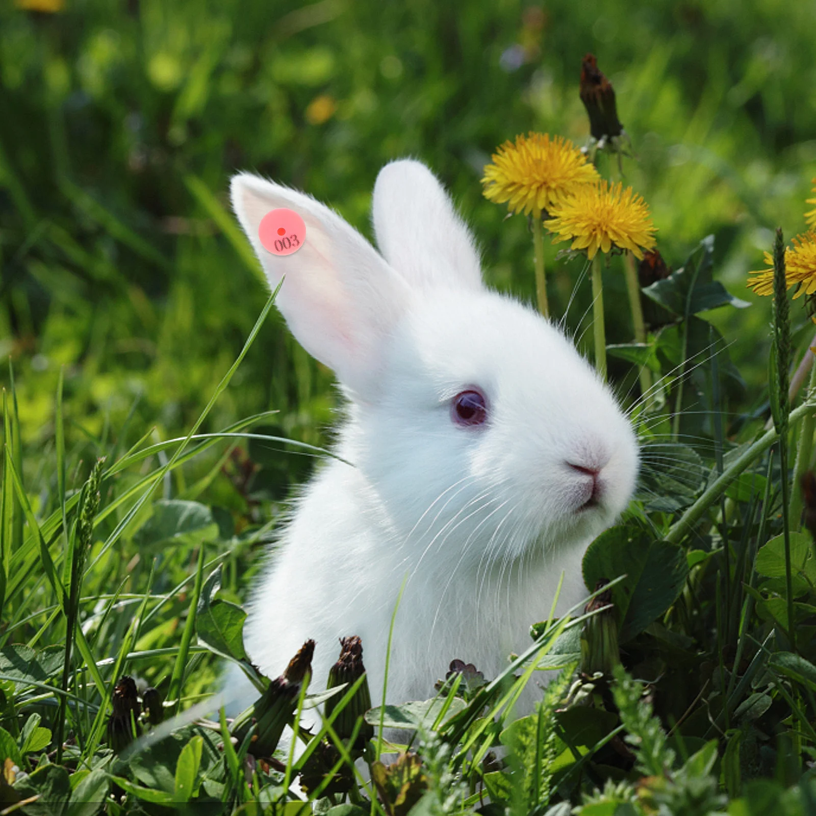 

100Pcs Rabbit Ear Tags Numbered Durable Identification for Farm Livestock Animal Tracking Small Pet Marking Supplies