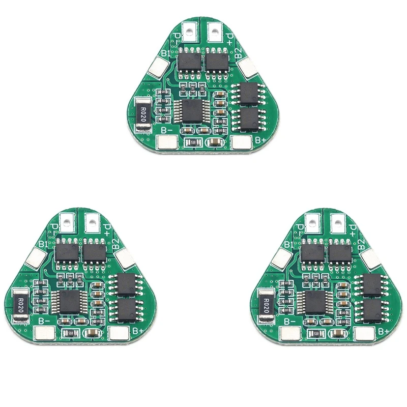 3X 3S 12V 18650 Lithium Battery Protection Board 11.1V 12.6V Overcharge Over-Discharge Protect 8A 3 Cell Pack Li-Ion BMS