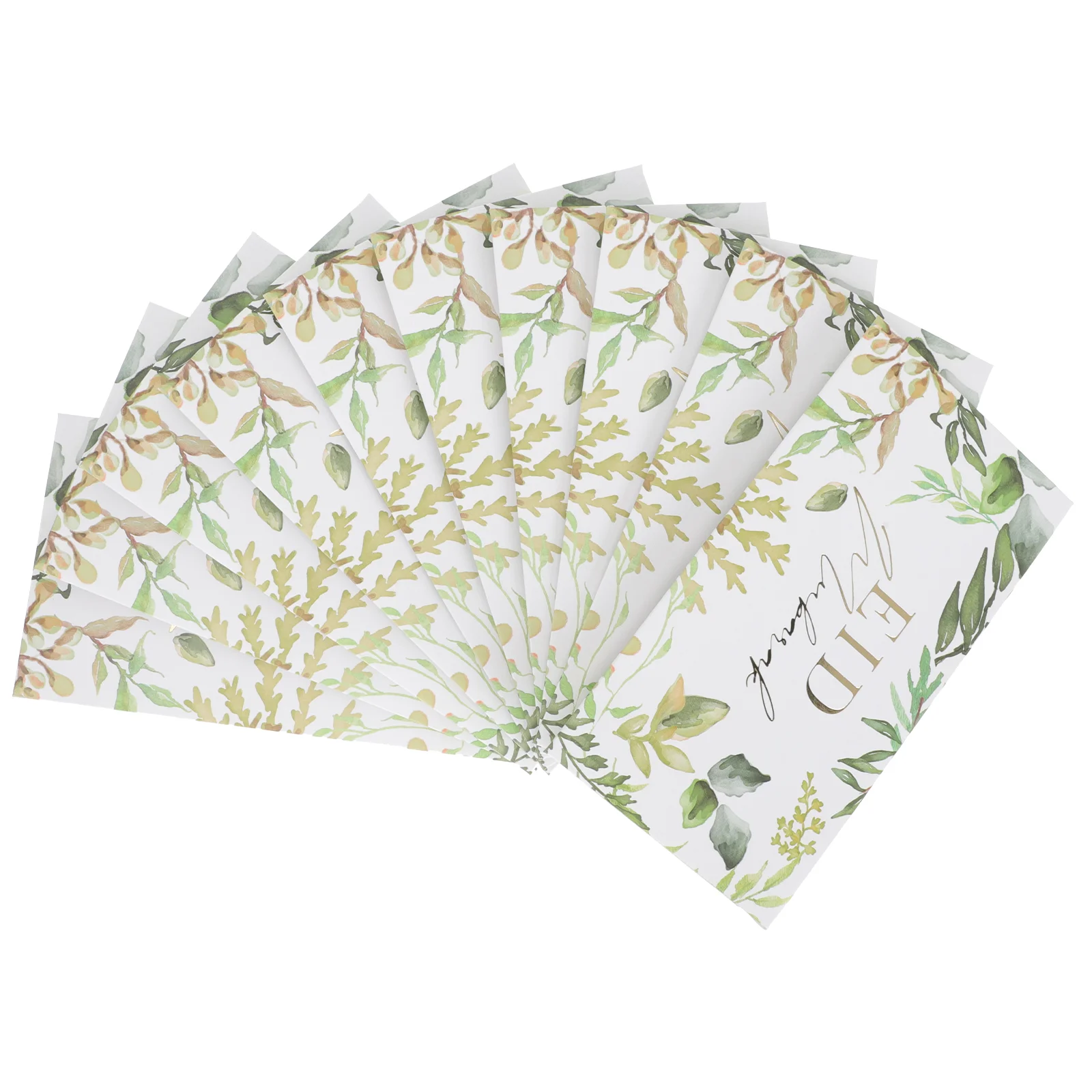 10 Pcs Red Envelopes for Eid Festival Exquisite Storage Gift Holiday Paper Colorful Muslim Holders Postcard Party Mubarak