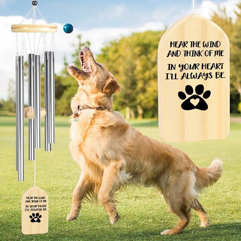 Personalized Pet Wind Chimes, Custom Pet Loss Wind Chime Pet Memorial Gift Bereavement Gift Sympathy Gift