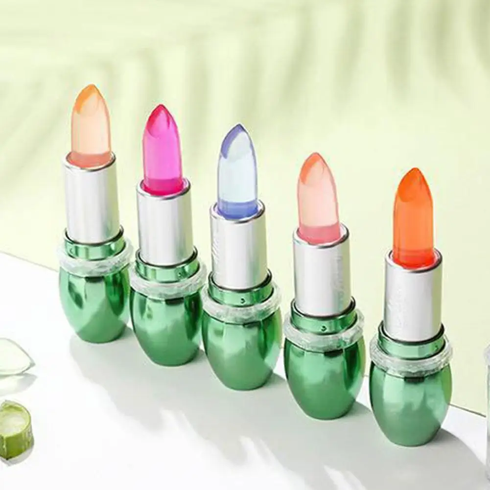 Aloe Vera Jelly Color change Lipstick Aloe Vera Jelly cambia colore rossetto non sbiadisce idratante impermeabile