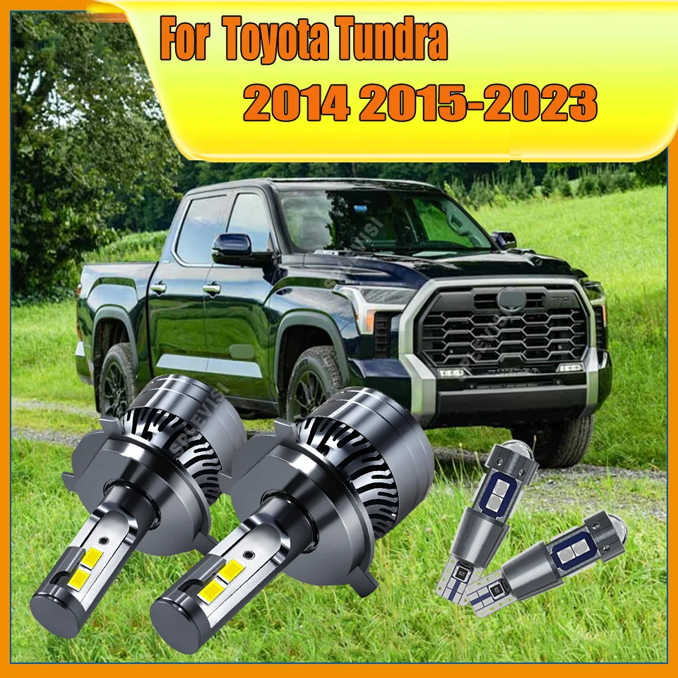 

12v 24v LED H4 360W Headlight kit Lamp Bulbs -Simply remove stock bulb For Toyota Tundra 2014 2015 2016 2017-2020 2021 2022 2023