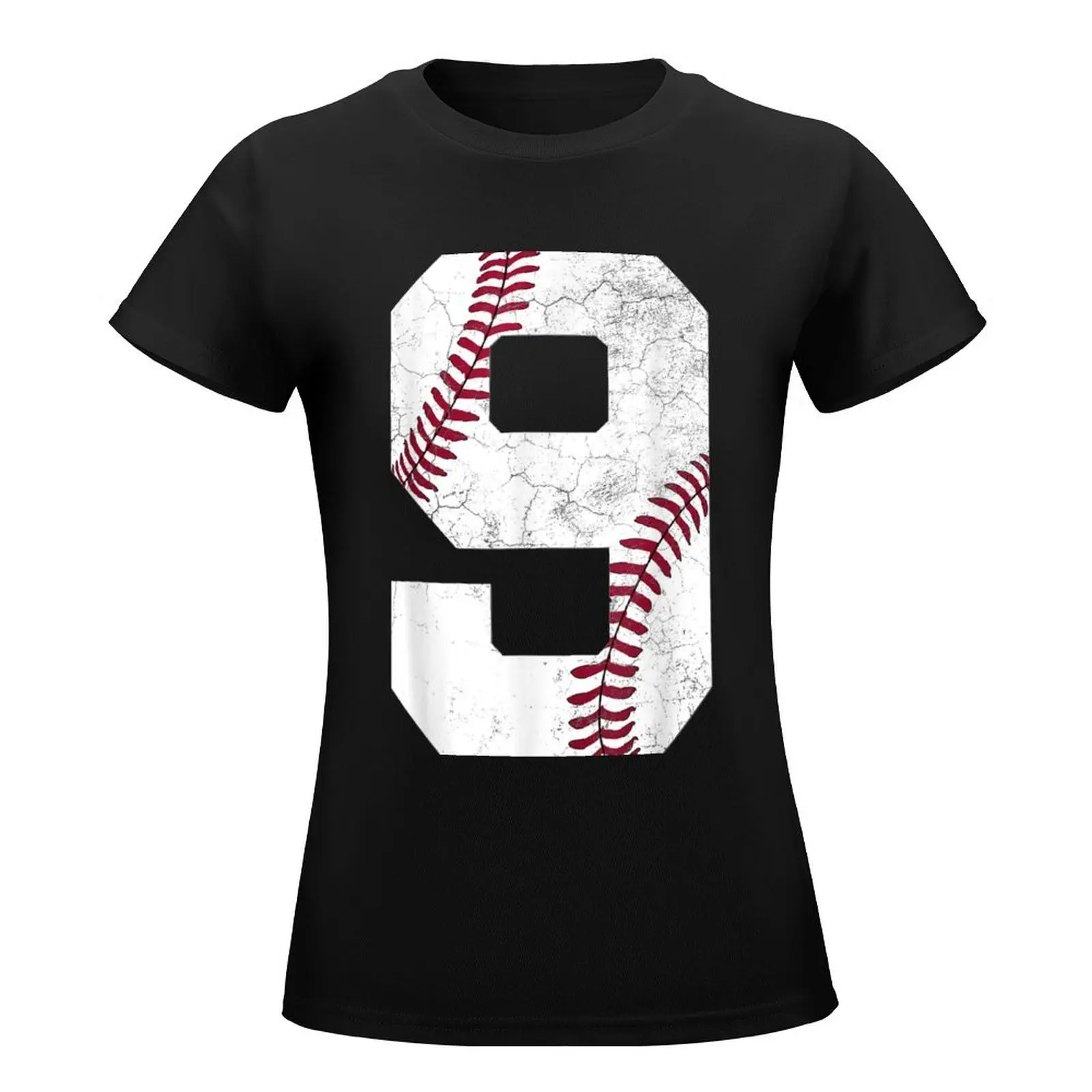 9Th Birthday Baseball Boys Kids Nine 9 Ninth Gift T-Shirt summer top plus size tops tops graphics Women clothes