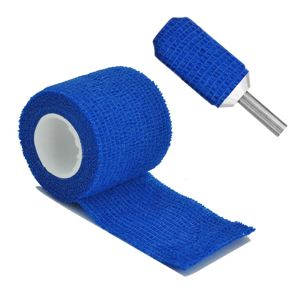 1/6/10 stücke Blau Gaze Medizinische Verband Selbst-adhesive Atmungsaktive Elastische Bandagen für Sport Befestigung Finger handgelenk Bein