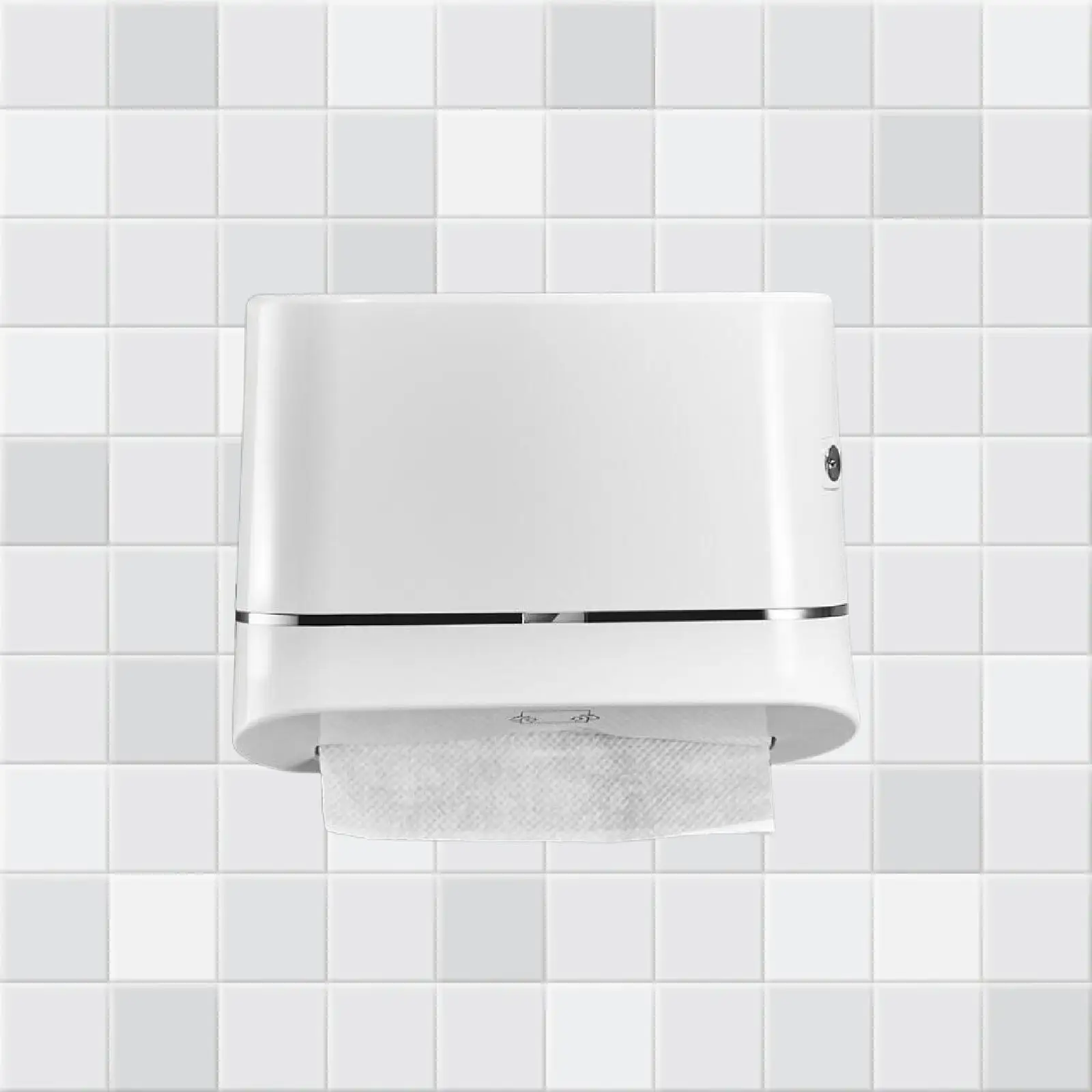 ABS Toilet Paper Holder Dustproof Wall Organizer Tissue Dispenser Bathroom Storage for Commercial Hotel Restroom