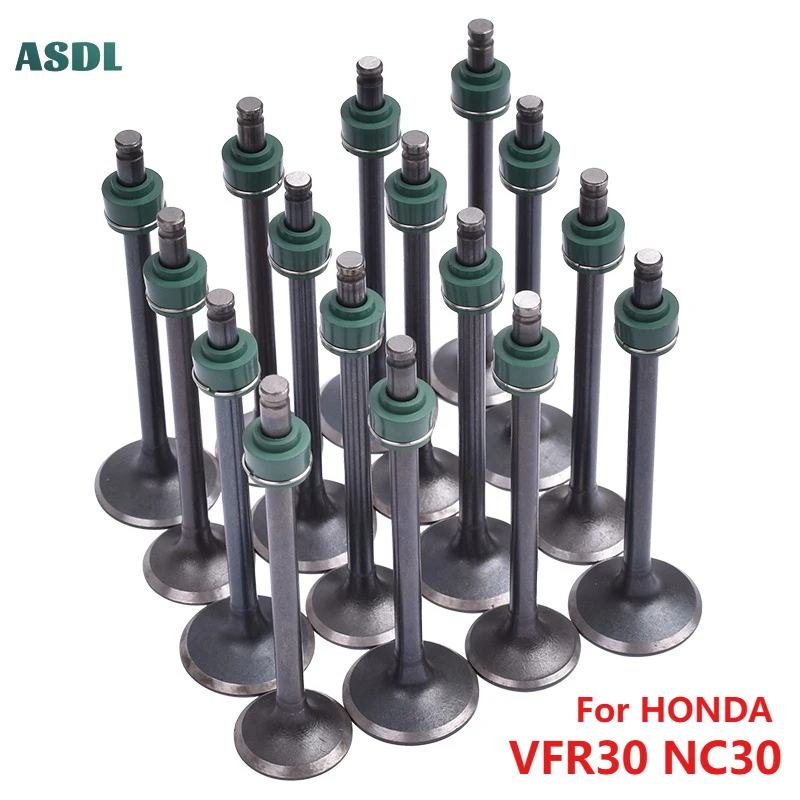 

2/4/8/16pcs Motorcycle Intake Valve & Exhaust Valves Set Fit For Honda VFR400 VFR 400 NC30 NC 30 VFR30 VFR 30 V4 1990-1993