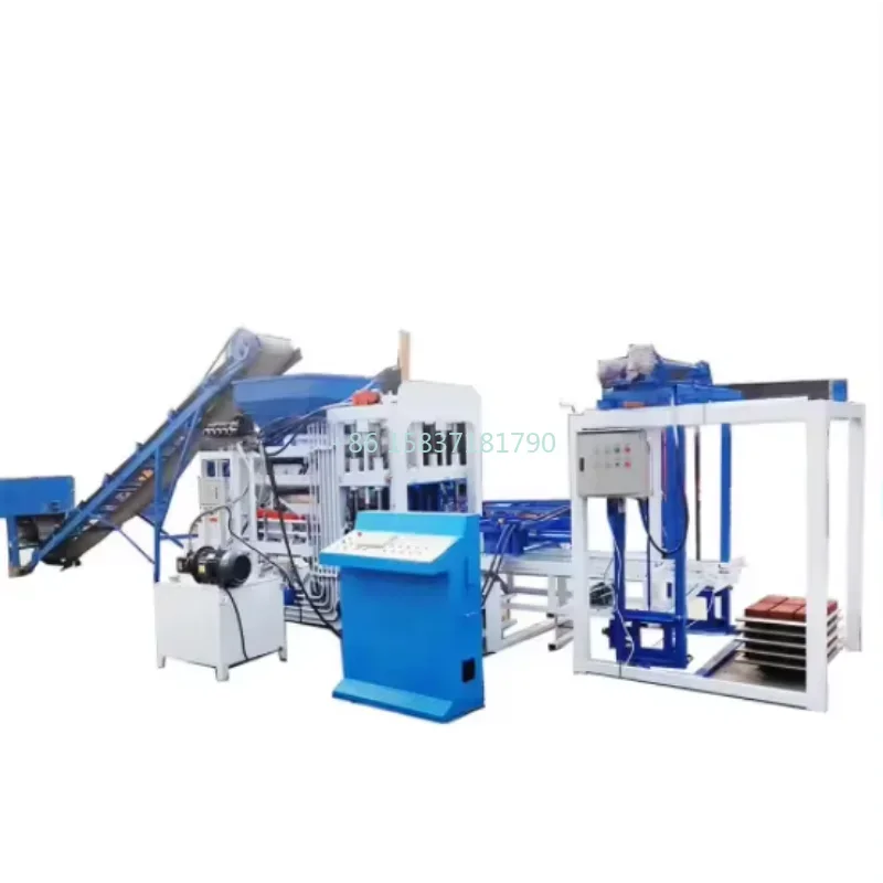 Customized Fully Automatic Brick Making Machine Concrete Block Making Machine Rotary Road Paving Brick Making Machine for Ghana