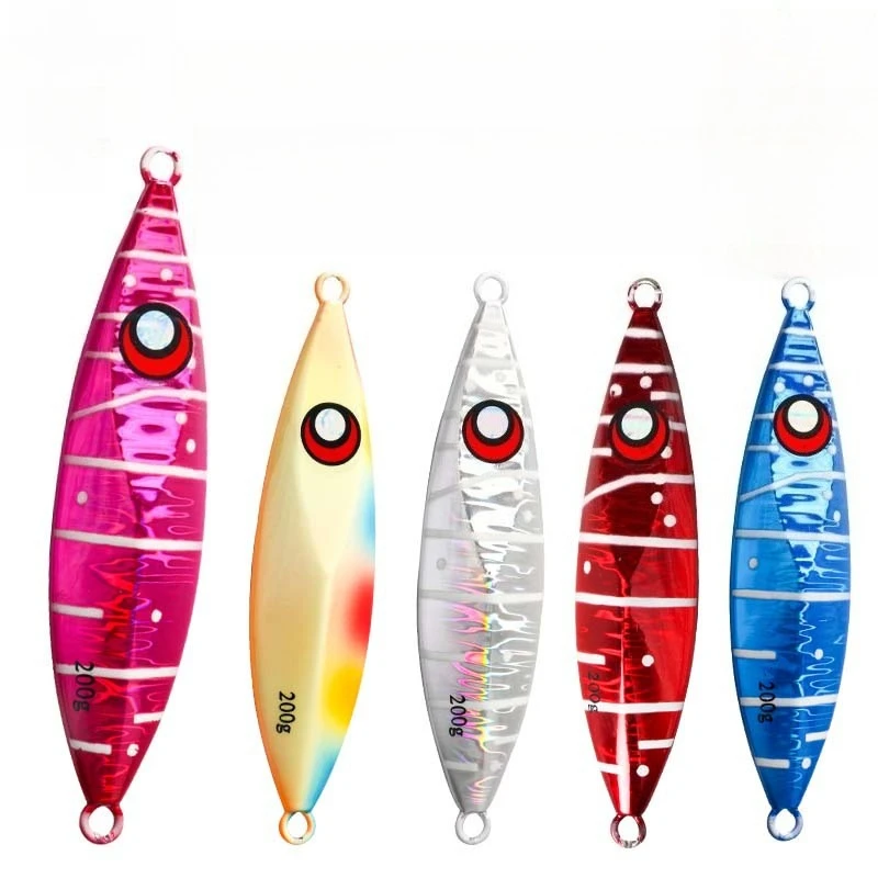 

1pcs Slow 80g 100g 120g 150g 200g Pitch Jig Metal Jigging Lure Glow Fish Falling Jigs Saltwater Fishing Pitch Hard Fishing Bait