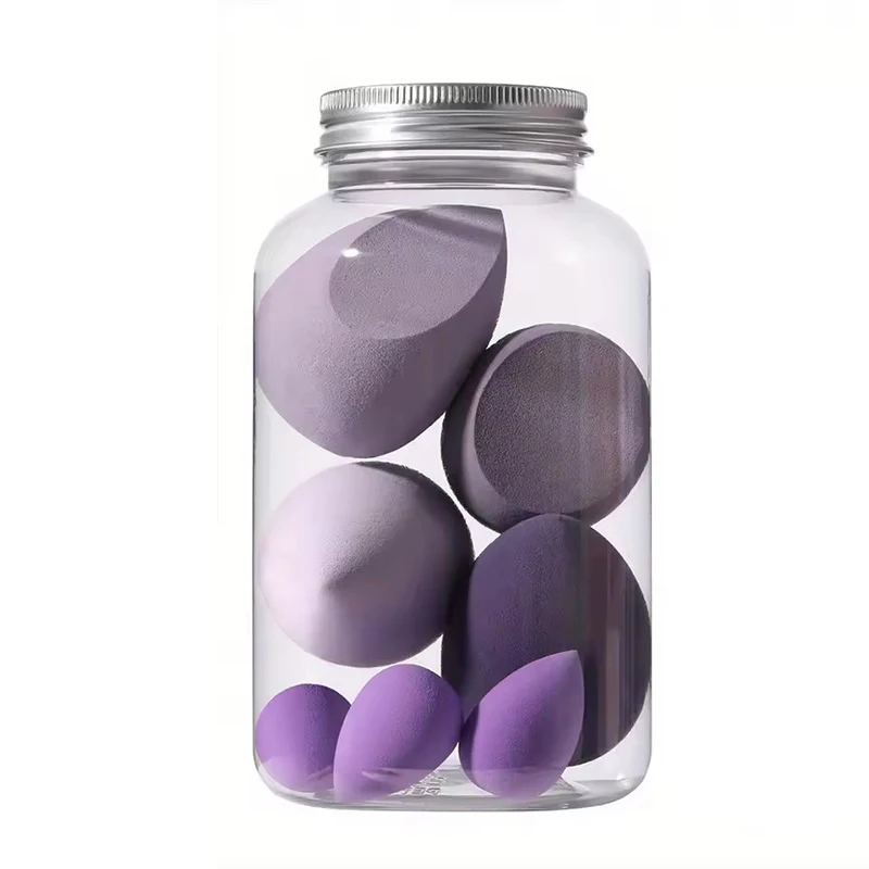 7 pezzi spugna per trucco soffio cosmetico spugne per fondotinta frullatore bellezza uovo soffio di polvere accessori per il trucco strumenti per il trucco delle donne