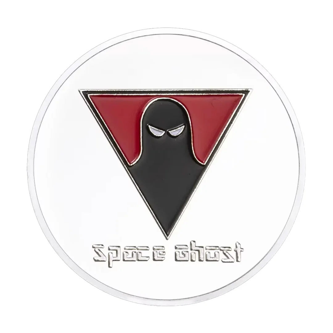 1966 Collectors Token in Fine Silver Space Ghost Silvery Plated Souvenir Coins Collection Coin