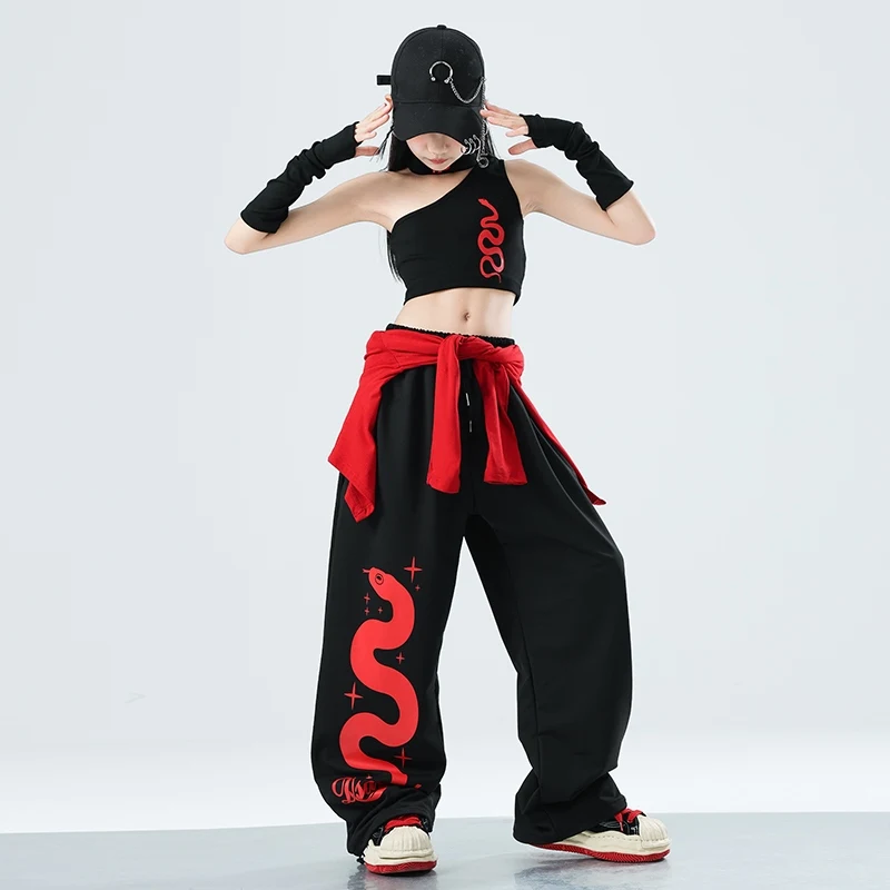 Groepsprestaties Kpop Outfit Meisjes Jazzdans Kostuum Kids Cool Hip Hop Kleding Kinderen Street Dance Kleding SL12973
