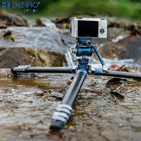 Benro Bluebird Carbon Fiber Video Tripod Kit with Fluid Head Twist Max Load 4.5kg CB258CK CB259AFK CB259CFK