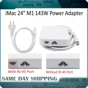 Adaptador de alimentação genuíno 143w a2290 a2388 com cabo de alimentação eua ue reino unido ue para imac 24 polegadas m1 a2438 a2439 2021 ano 10 principais vendas cabo energia imac - №7