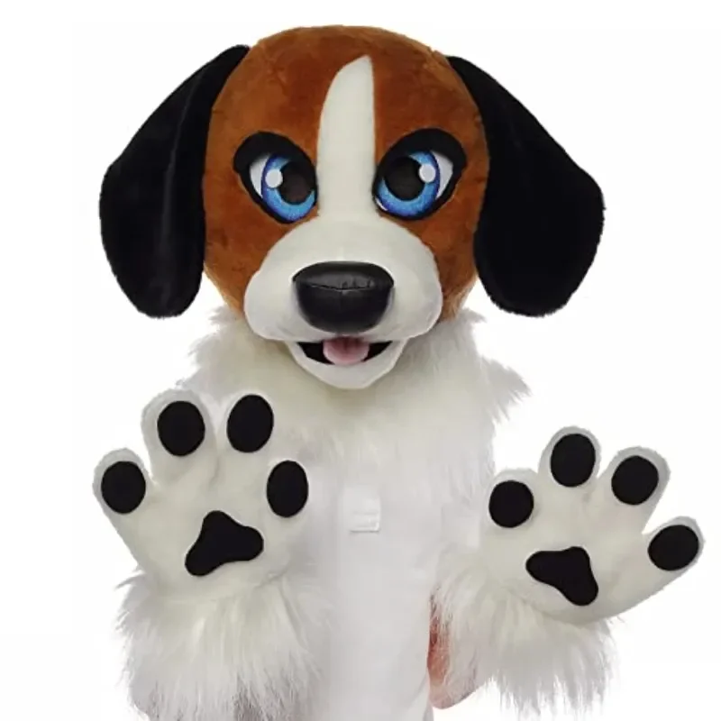 

Mascot Costumes Beagle Dog Fursuit Head and Handpaws for Costume for Large Scale Events and Performances
