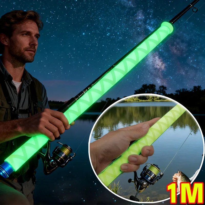 

Luminous Insulation Sleeves Anti Slip Heat Shrink Green 100cm Fishing Rod DIY Electrical Insulation Projects Heat Shrink Tubing