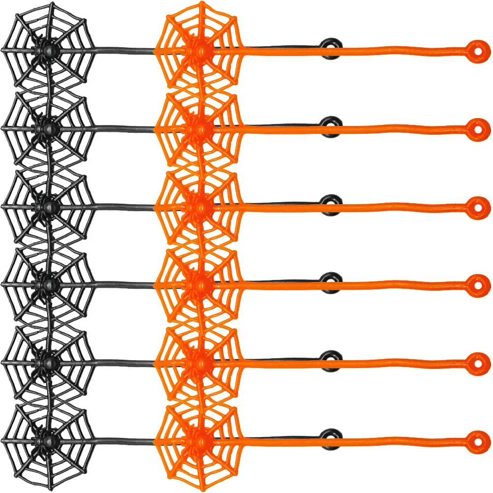 50 pçs mão pegajosa teia de aranha para crianças engraçado elástico sensorial jogar festa adereços halloween temático interativo crianças tpr parede
