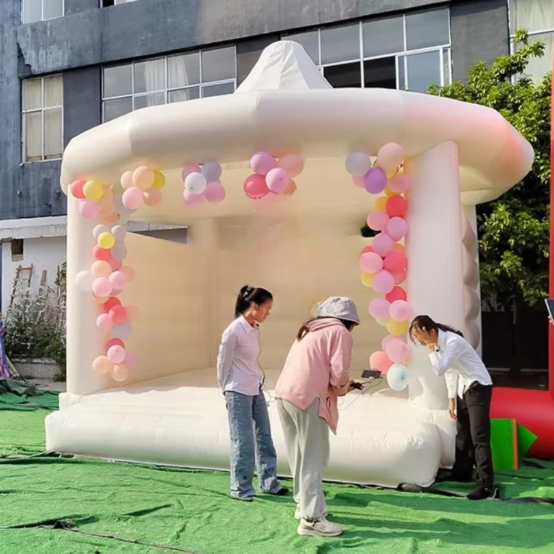 2022 new outdoor white wedding bouncer bouncy house jumping bouncy castle