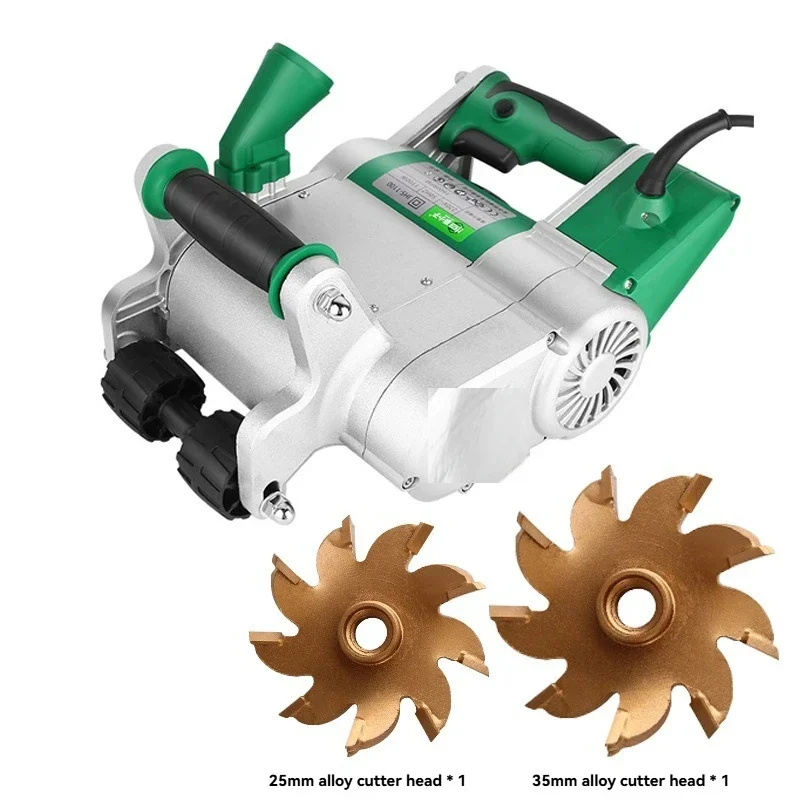 Electric Slotting Machine Water Electricity Engineering  Installation Air Block Foam Brick Slotting Lightweight Wall Forming