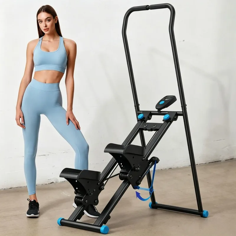2026 Vertical Climber Stair Stepper Climber Machine with Adjustable Handlebar Folding Cardio Exercise Climber for Home Gym