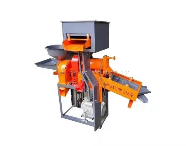 New Design Removed Straw Paddy Thresher Combined Rice Mill Grain Grinding Machine