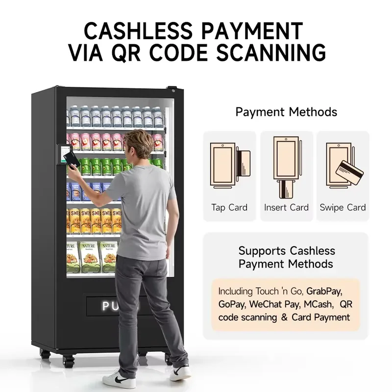 for Vendor Vending Machine Sale for Drinks and Snacks Digital Combo Candy Snack Drinks Vending Machines QR Payment