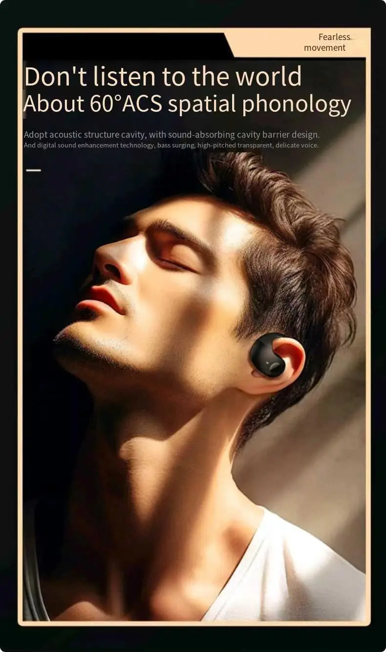 New feature small coconut ball TWS Bluetooth headset ear-mounted OPEN6 super lon