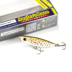 Countbass Topwater Wobbler-Köder zum Angeln, Mini-Bass-Angel-Popper-Mikrostecker mit VMC-Haken, 43 mm, 2 g