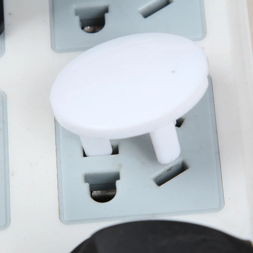 38Pcs ABS Socket Covers Baby Safety Outlet Protectors Durable and Secure Electric Plug Covers White Socket Protectors
