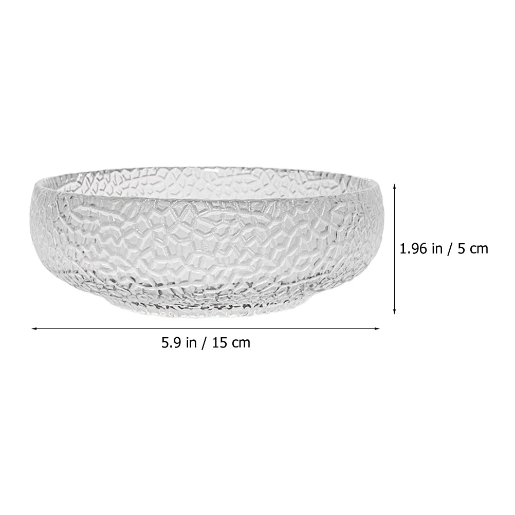 

430Ml Fruit Salad Bowl Clear Glass Serving Bowl for Dessert Yogurt Pasta Home Kitchen Dining Multi-Use Household Tableware