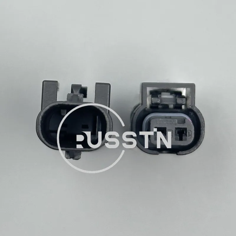 1 Set 2-Pins Brandstofinjector Adapter 4f0973702 1-1718643-1 Botsing Sensor Socket Ac Assemblage Auto Bedrading Connector Voor Audi Vw