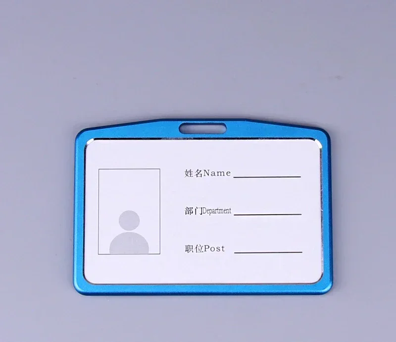 1 Stück Kartenetui aus Aluminiumlegierung für Bank, Business, Arbeit, Kartenhalter mit einziehbarem ABS-Ausweis, für Kreditkarten, Ausweis, Ausweistasche