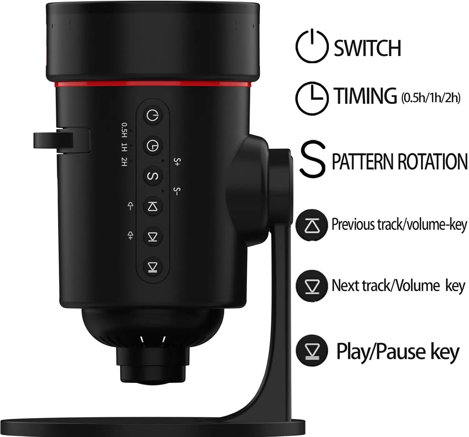 Galaxy Projector Astronomical Telescope Starry Sky Night Light 360°Rotate Rechargeable Table Lamp For Children Room Decor