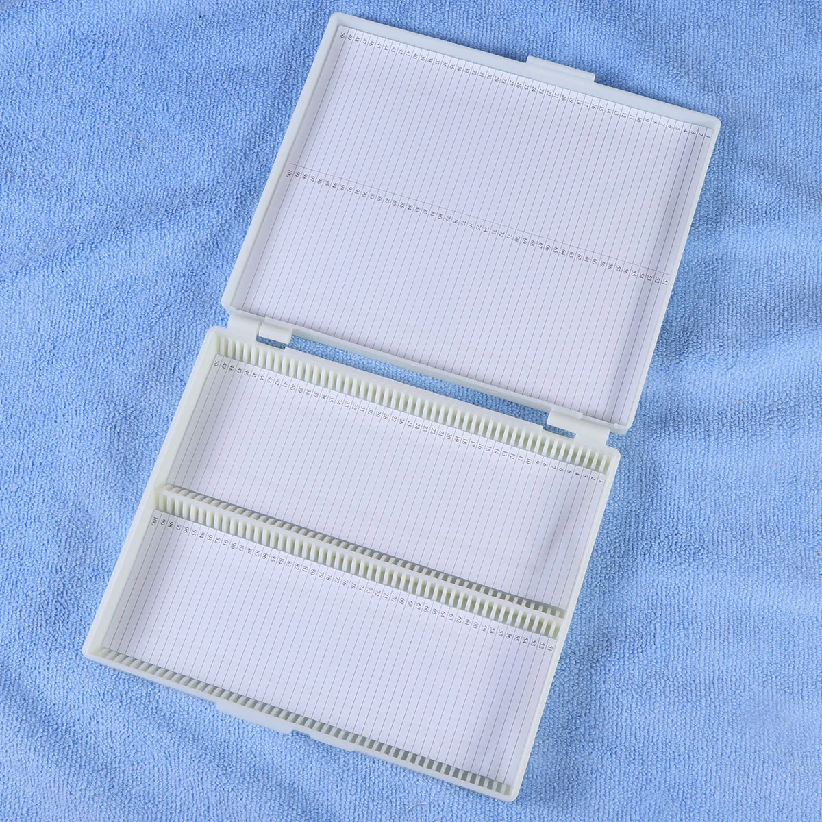 100 Grid Slide Box Professional Storage Box Microscope Slide Storage Box Slide Capacity Box Slide Box Storage