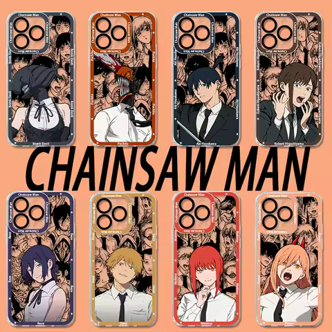 Popular Anime Chainsaw Man Soft Case For Samsung Galaxy S25 Edge S23 S22 S21 S24 Ultra Plus FE A56 A26 A36 5G A16 A06 4G A17 A07